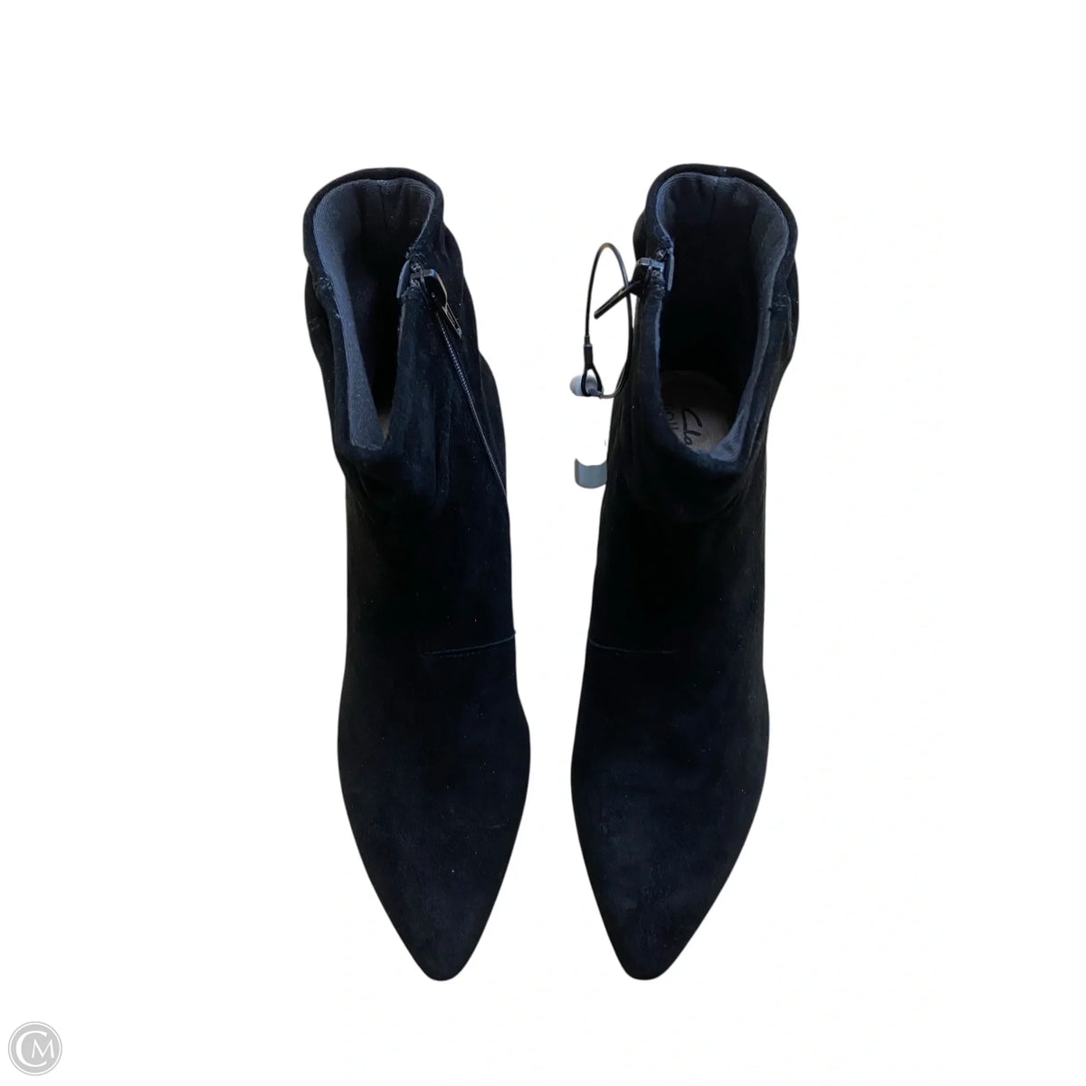 Boots Ankle Heels By Clarks In Black, Size: 7.5