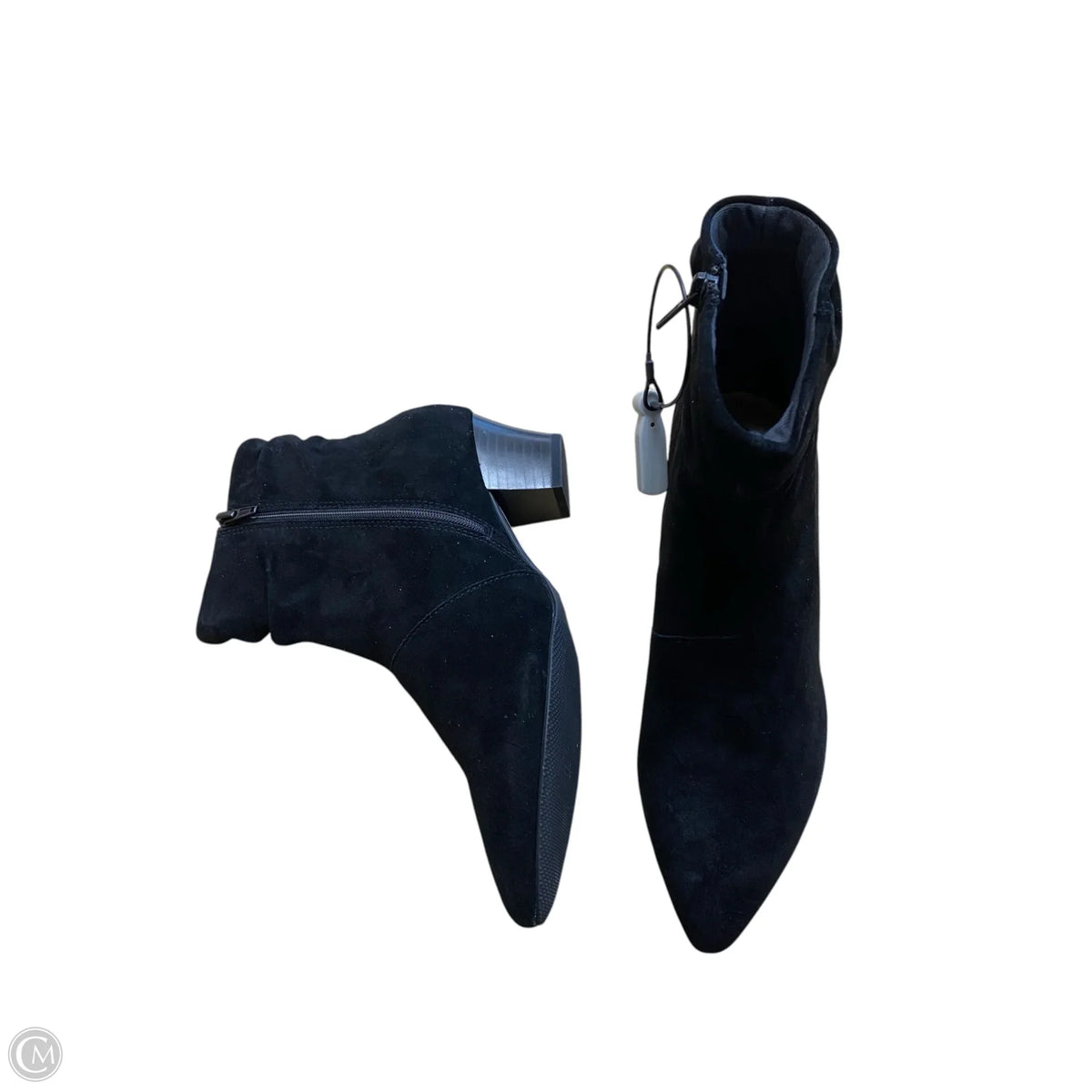 Boots Ankle Heels By Clarks In Black, Size: 7.5