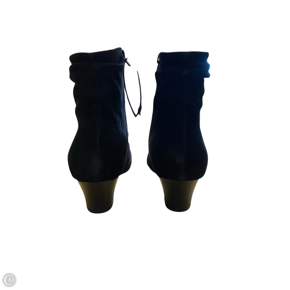 Boots Ankle Heels By Clarks In Black, Size: 7.5