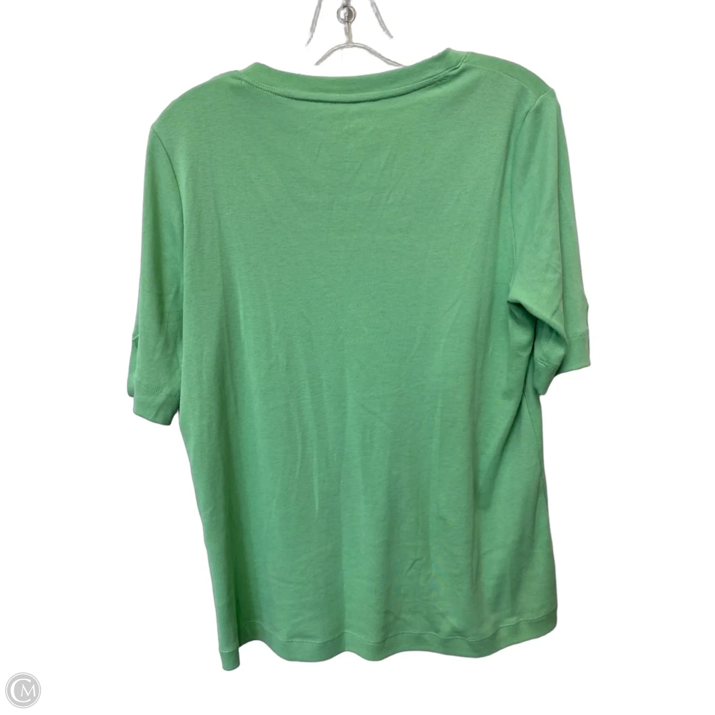 Top Short Sleeve By Chicos In Green, Size: M