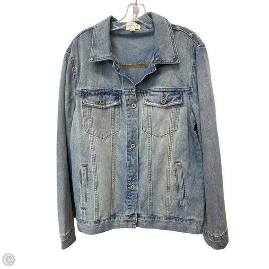 Jacket Denim By Clothes Mentor In Blue Denim, Size: Xxl