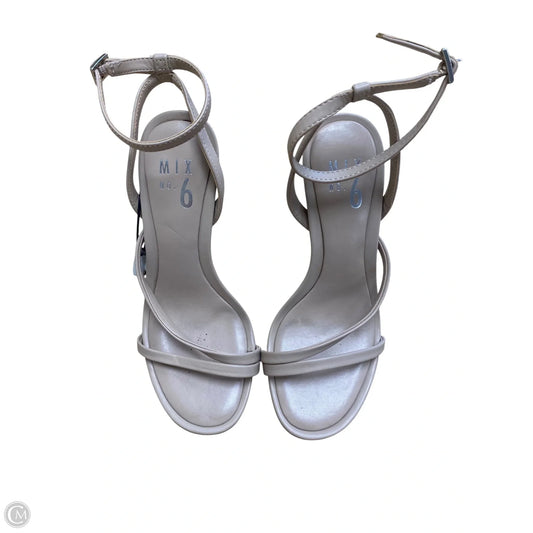 Shoes Heels Block By Mix No 6 In Cream, Size: 6