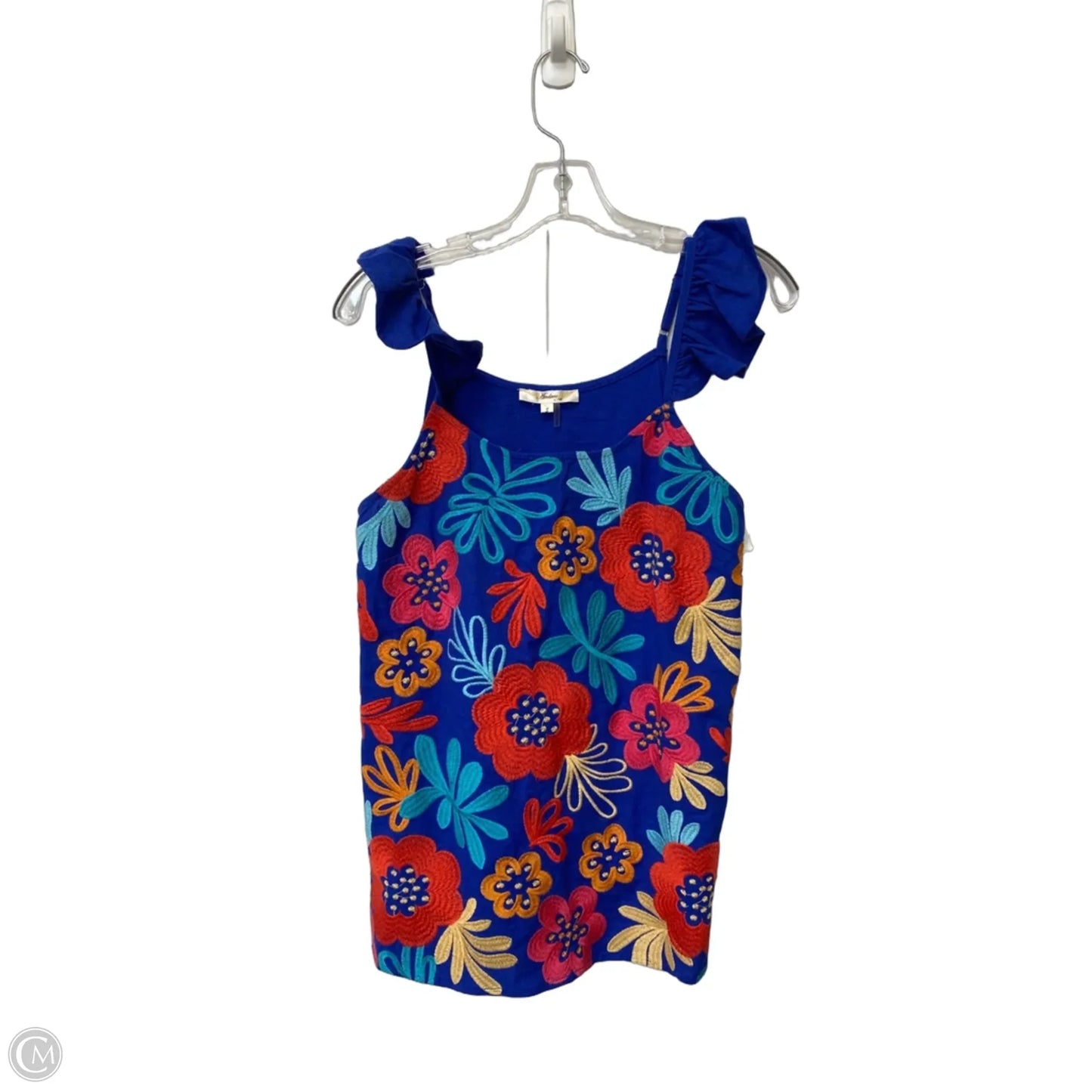 Top Sleeveless By Andree By Unit In Blue, Size: S