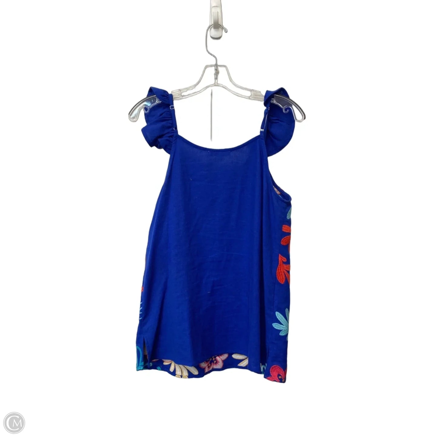 Top Sleeveless By Andree By Unit In Blue, Size: S