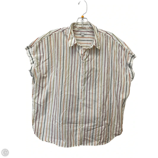 Top Short Sleeve By Madewell In Multi-colored, Size: L