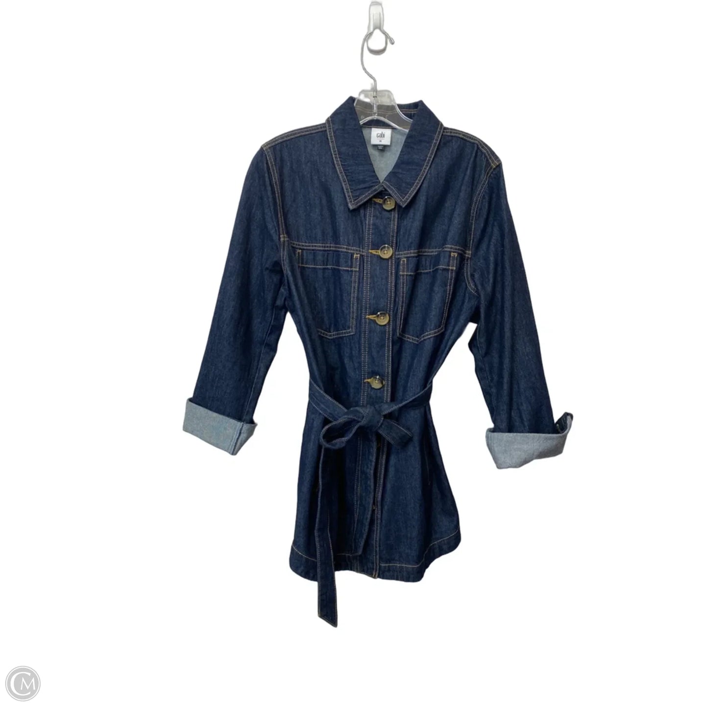 Jacket Denim By Cabi In Blue, Size: M