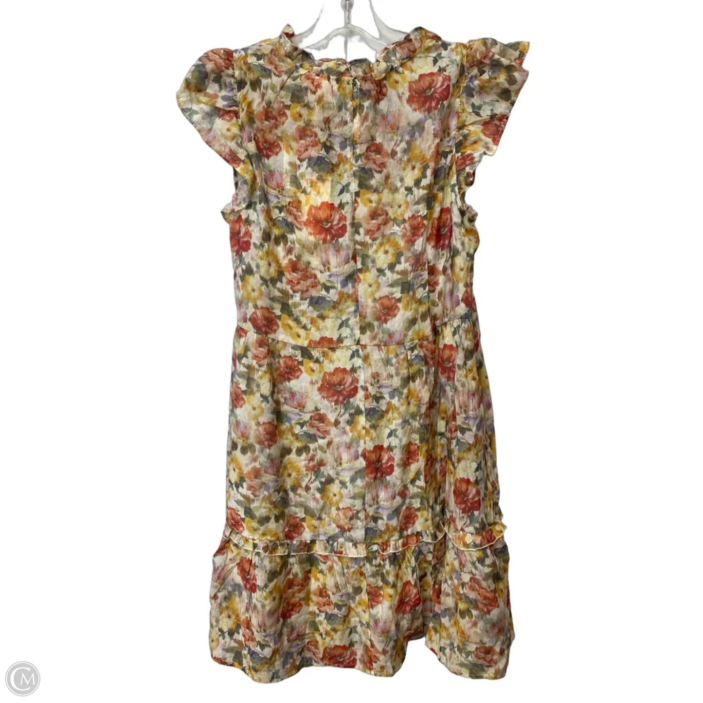 Dress Casual Short By Melloday In Floral Print, Size: L