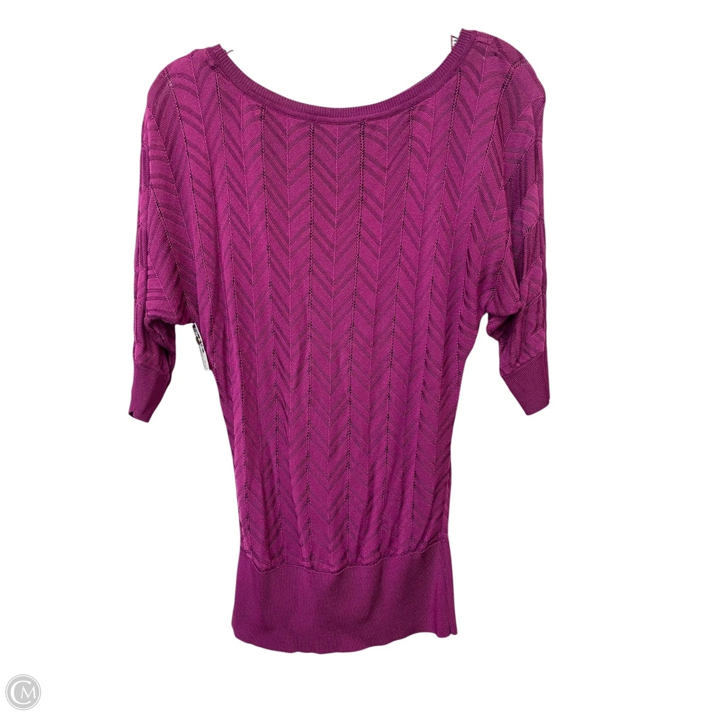 Top 3/4 Sleeve By White House Black Market In Purple, Size: Xs