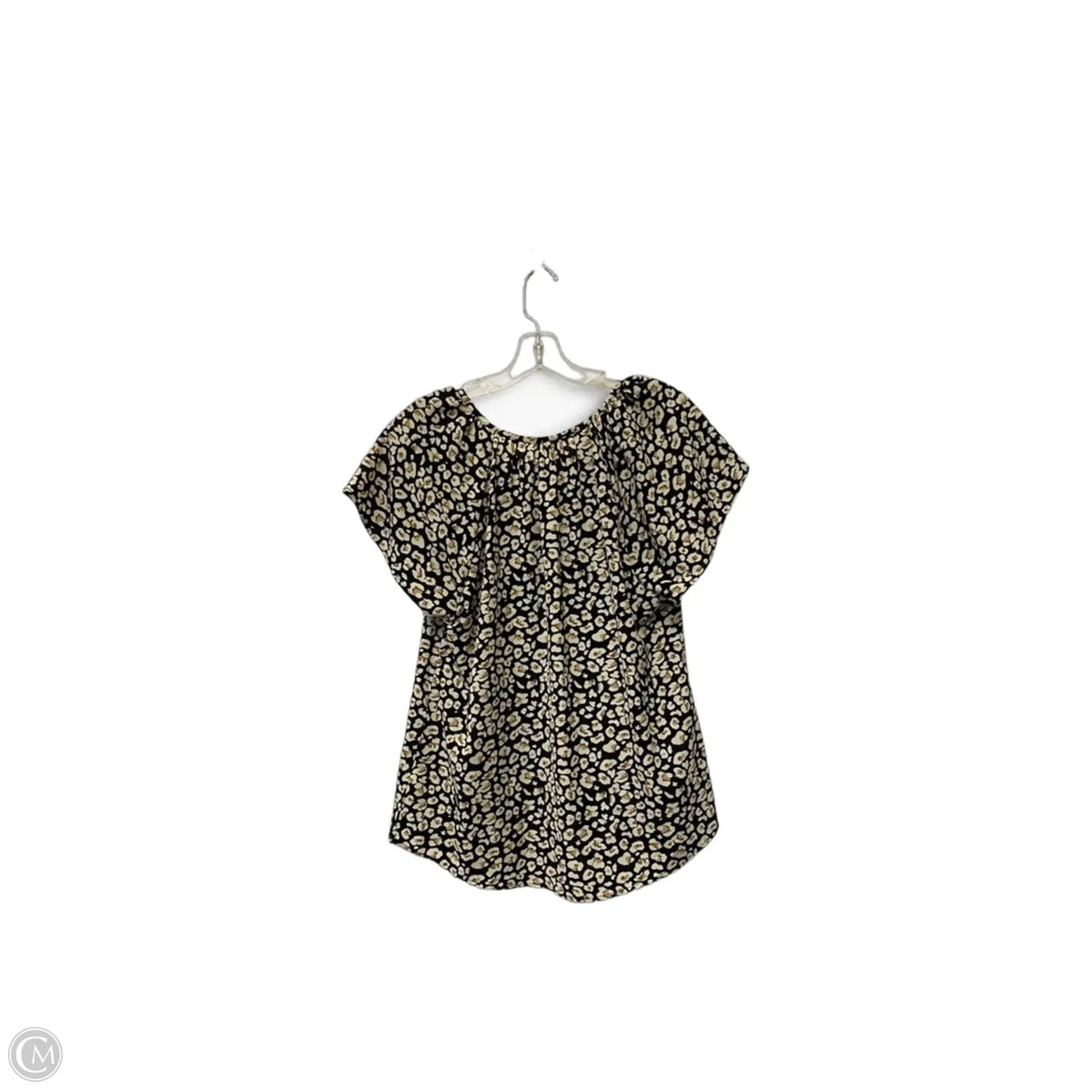 Top Short Sleeve By Clothes Mentor In Black, Size: M