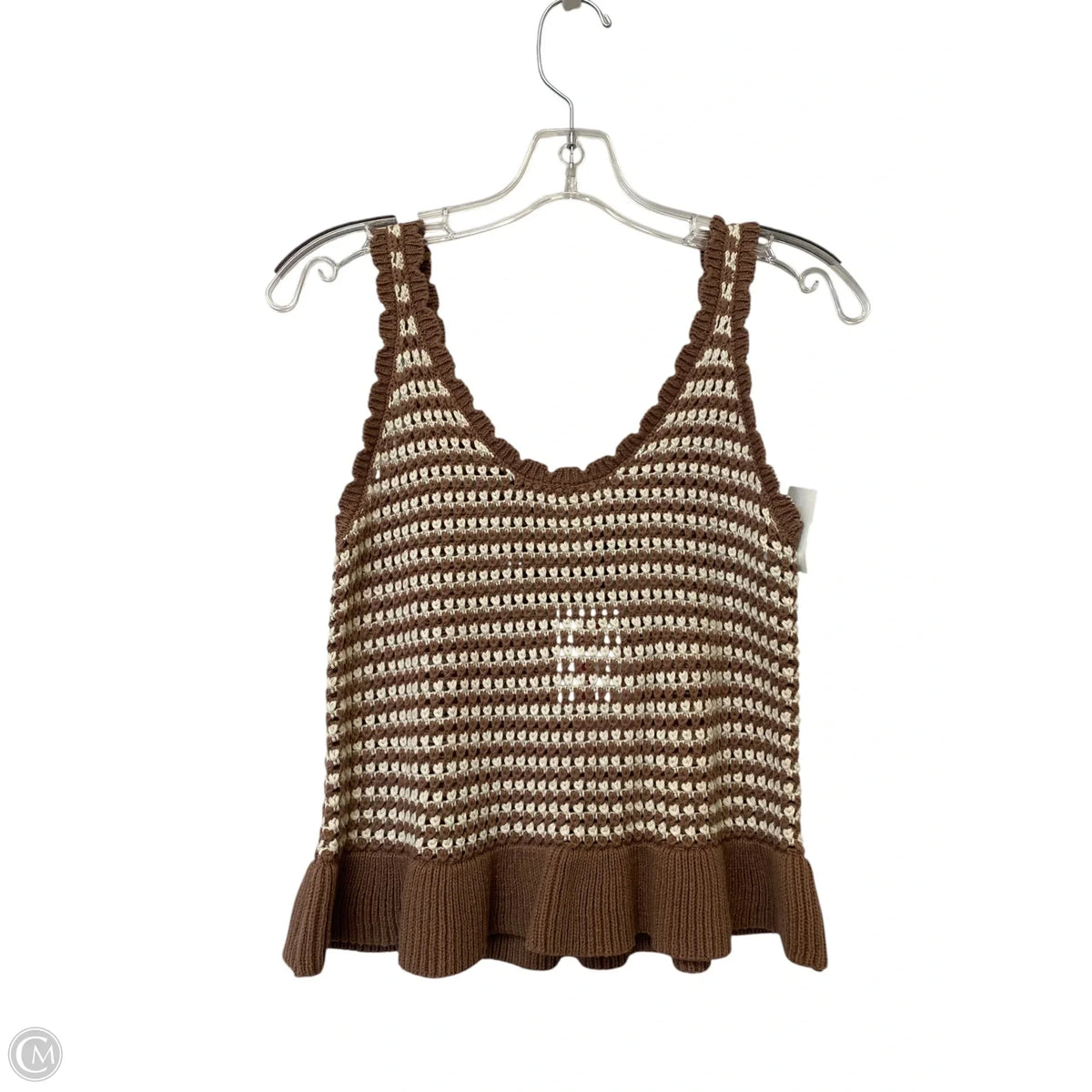 Top Sleeveless By Sincerely Jules In Brown, Size: M