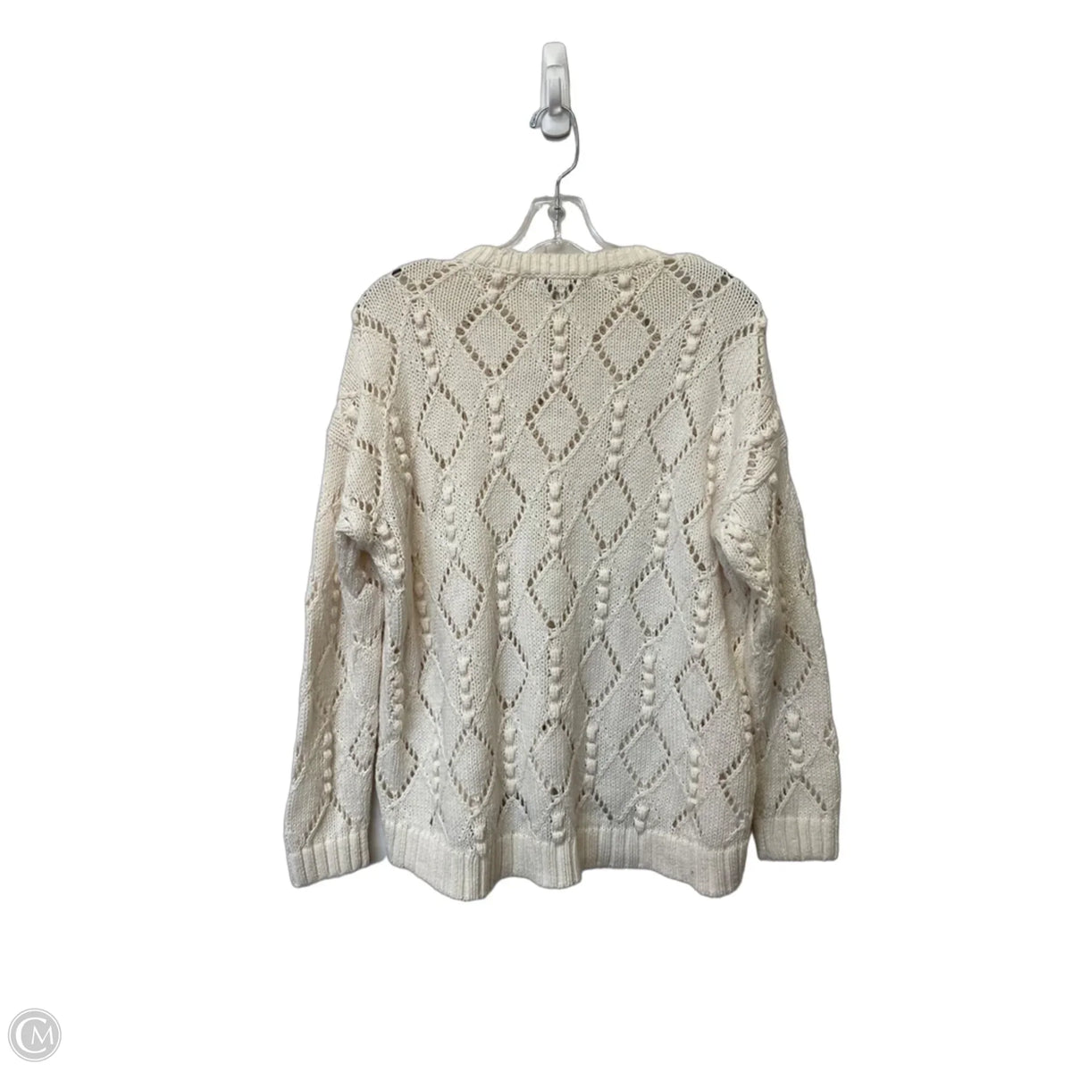 Sweater By Loft In White, Size: Lp