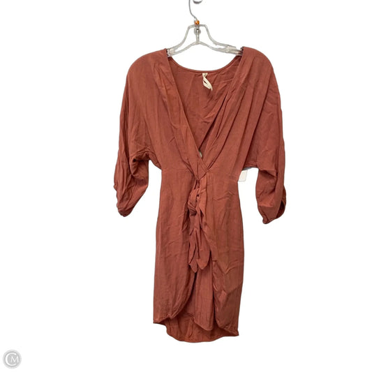 Dress Casual Midi By Anthropologie In Orange, Size: 2