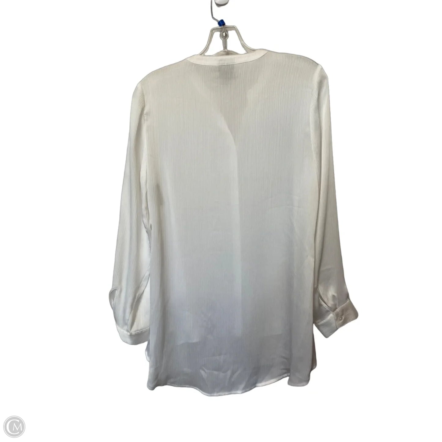 Top Long Sleeve By Chicos In White, Size: 0