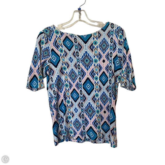 Top Short Sleeve By Chicos In Blue, Size: 0