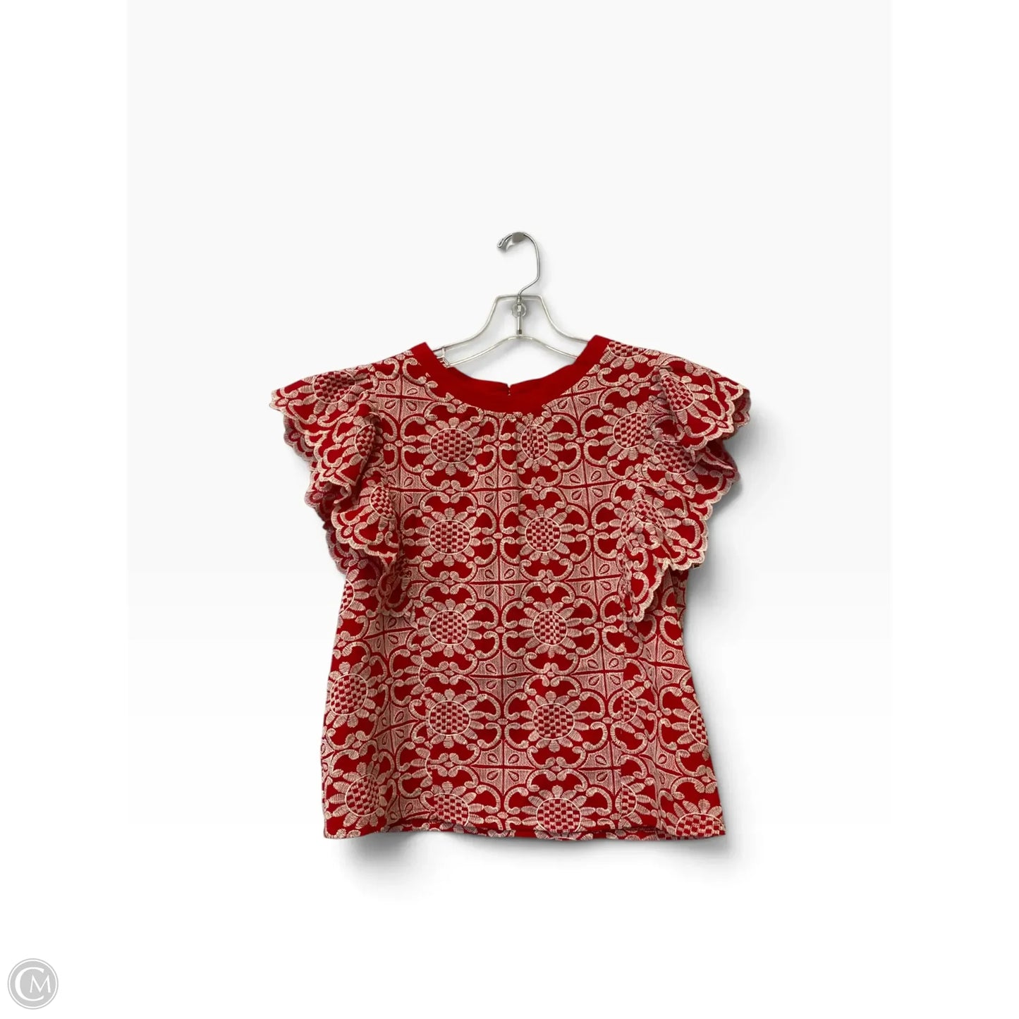 Top Sleeveless By Voy In Red, Size: M