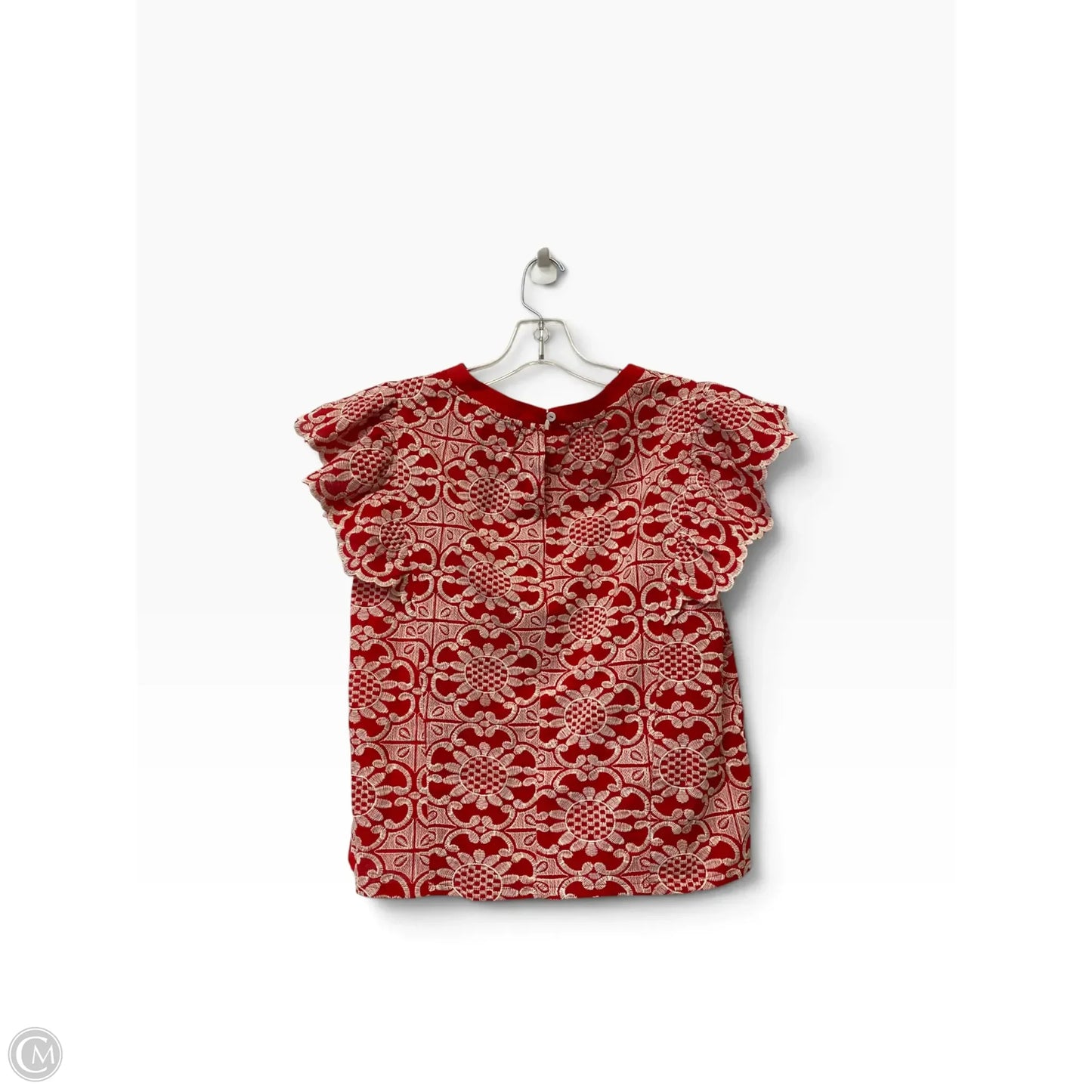 Top Sleeveless By Voy In Red, Size: M