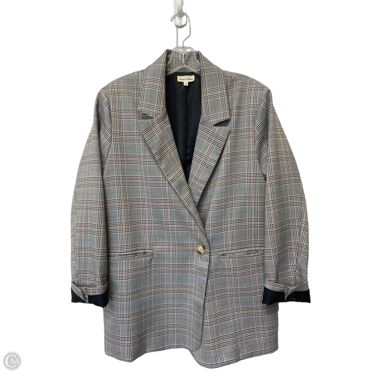 Blazer By Clothes Mentor In Grey, Size: 5