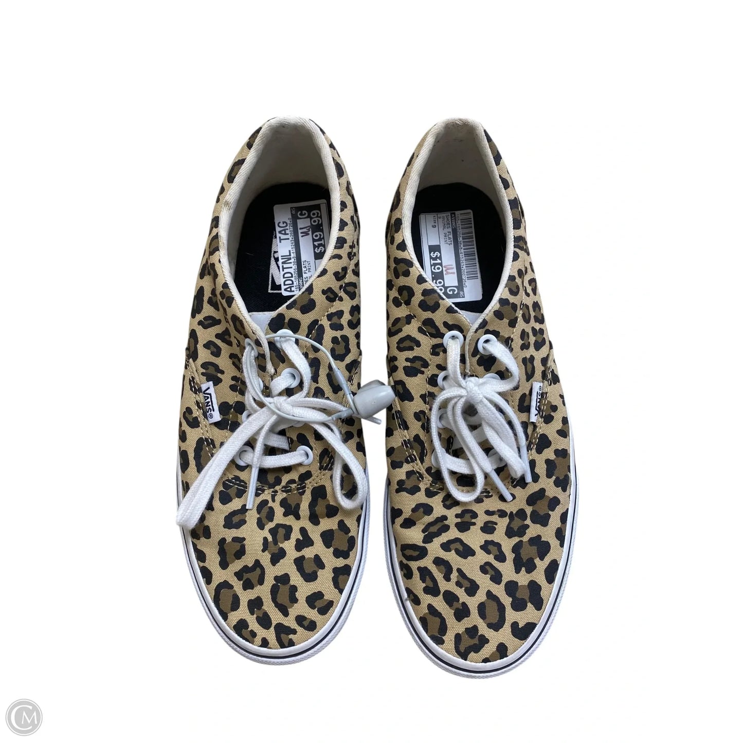 Shoes Flats By Vans In Animal Print, Size: 9