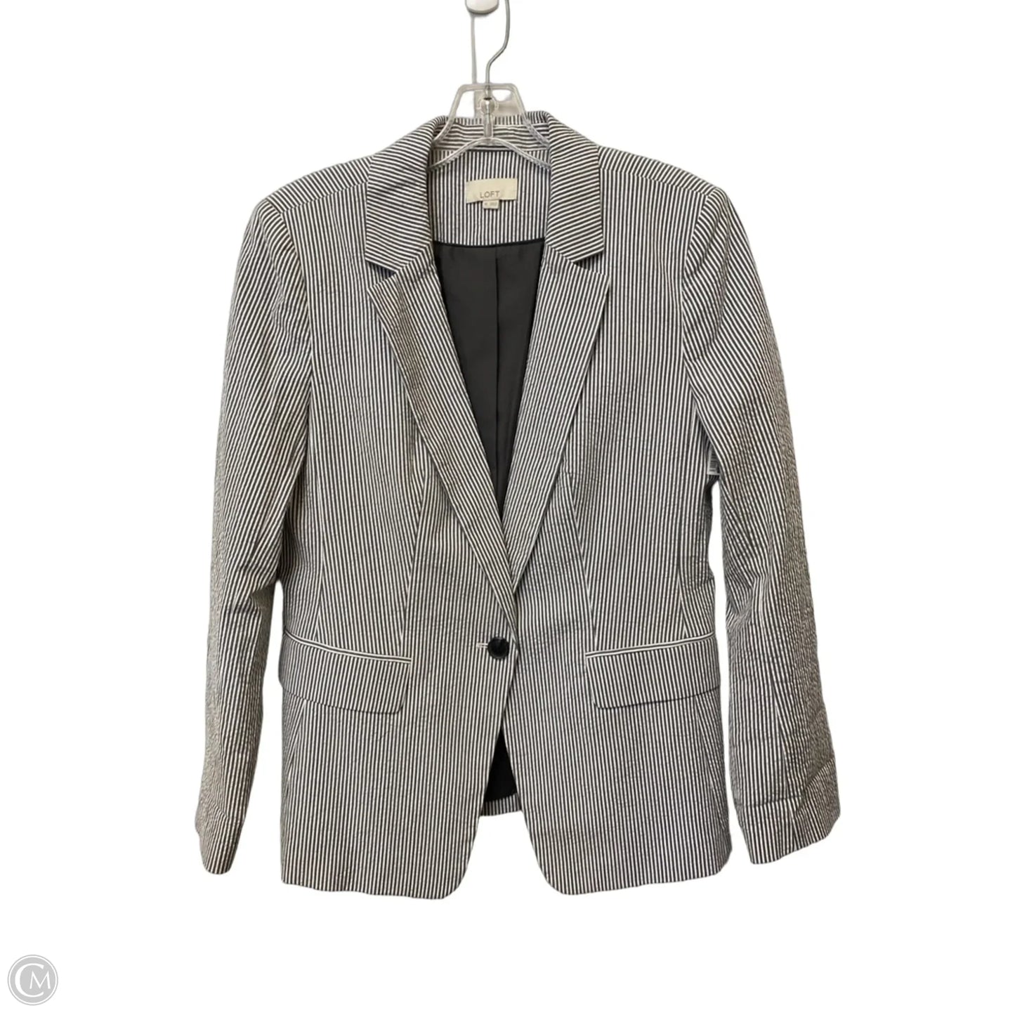 Blazer By Loft In Grey, Size: 10