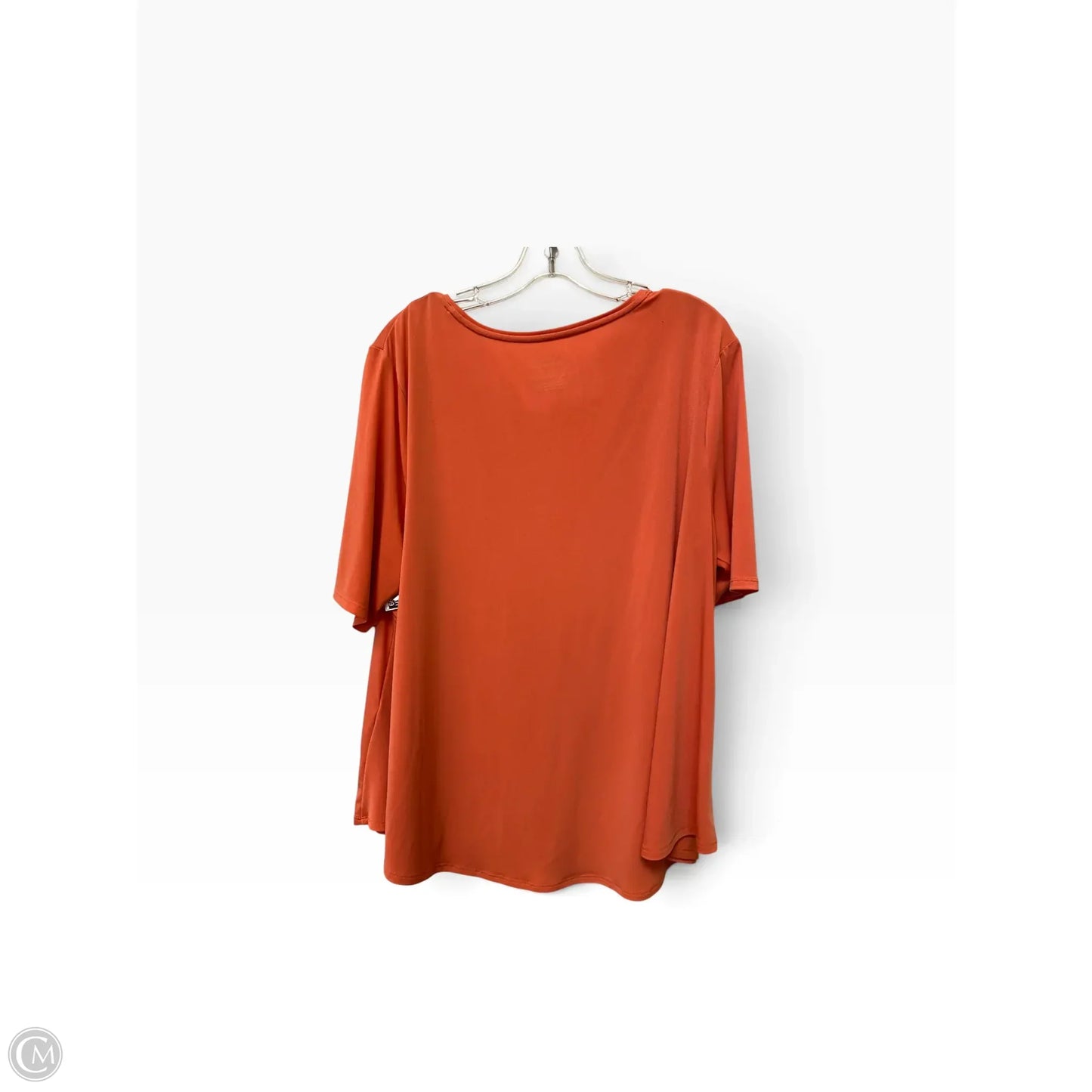 Top Short Sleeve By Chicos In Orange, Size: L