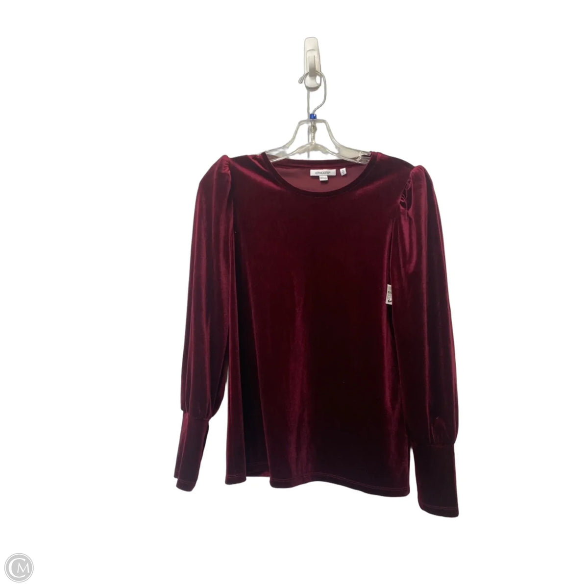Top Long Sleeve By Chicos In Maroon, Size: 0