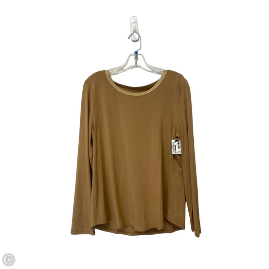Top Long Sleeve By Chicos In Brown, Size: S