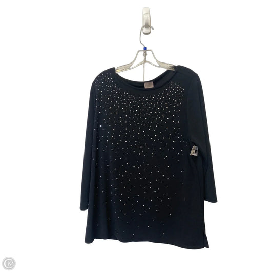 Top Long Sleeve By Chicos In Black, Size: 2
