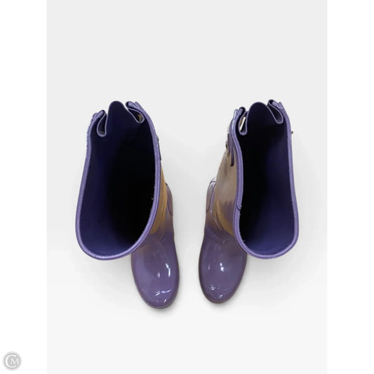 Boots Rain By Hunter In Purple, Size: 7