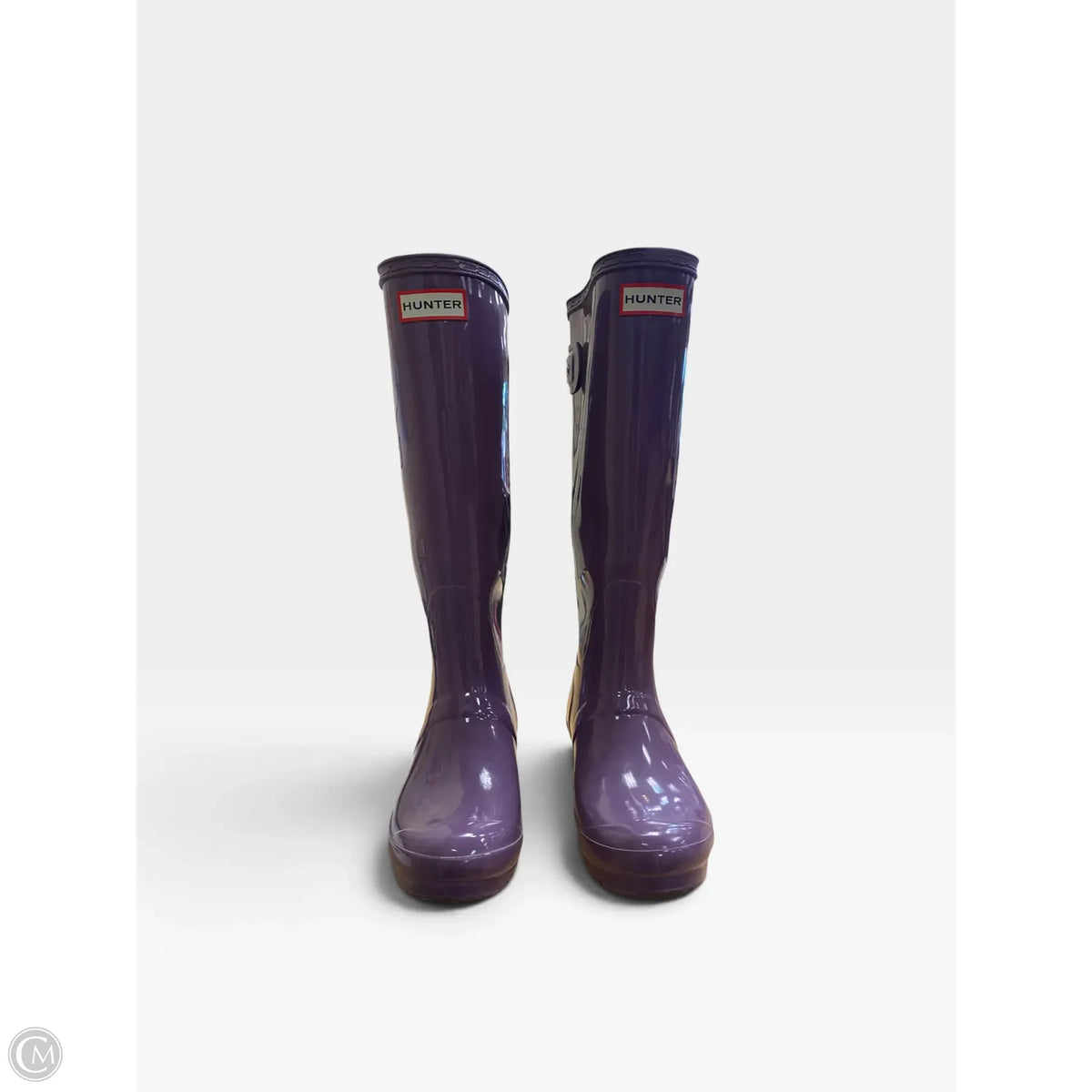 Boots Rain By Hunter In Purple, Size: 7