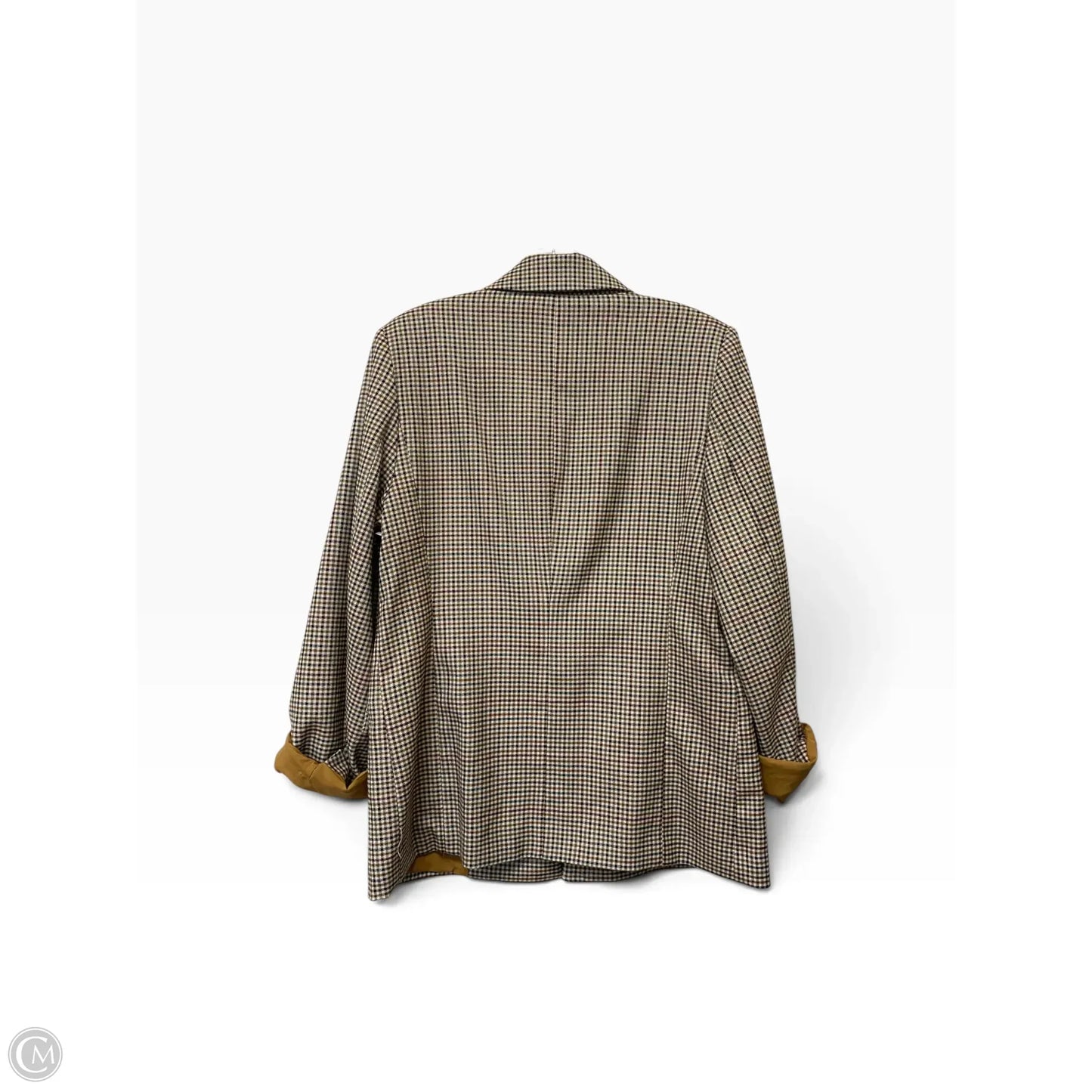 Blazer By Halogen In Checkered Pattern, Size: L