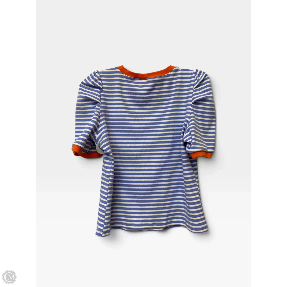 Top Short Sleeve By Maeve In Striped Pattern, Size: L
