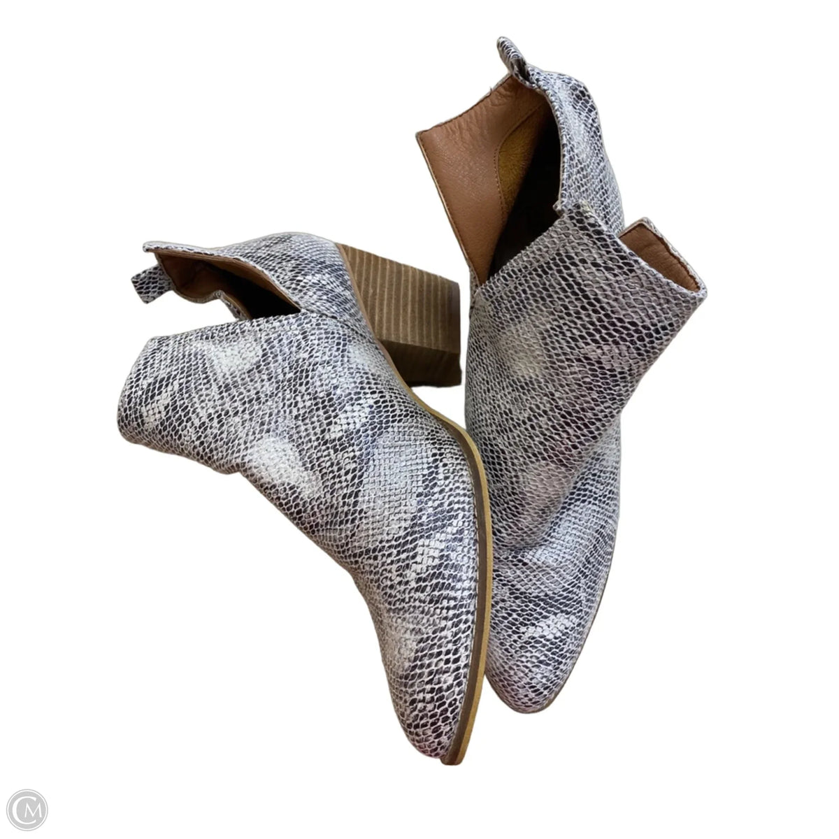 Boots Ankle Heels By White Mountain In Grey, Size: 10