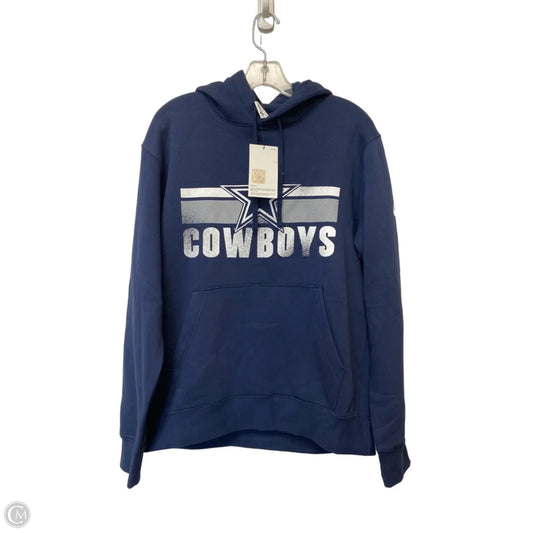 Sweatshirt Hoodie By Nike In Navy, Size: M