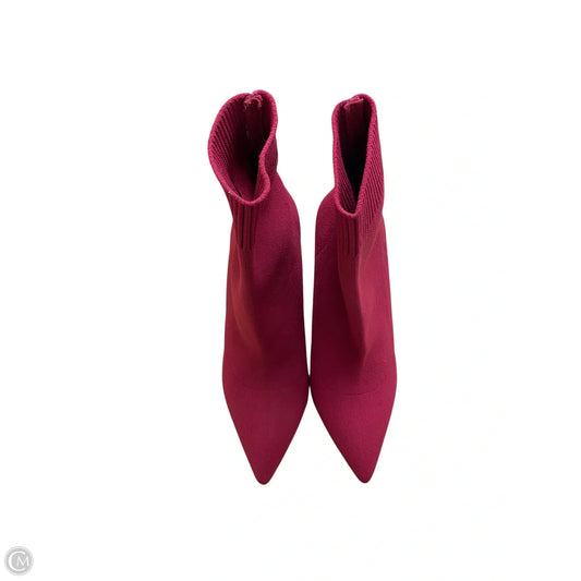 Boots Ankle Heels By Aldo In Red, Size: 8.5