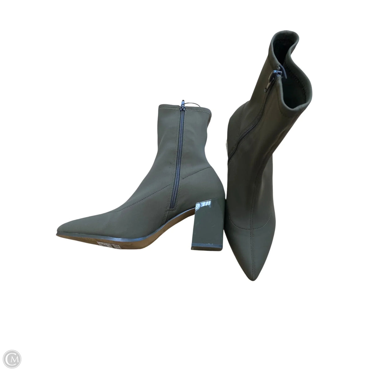 Boots Ankle Heels By Aldo In Green, Size: 9