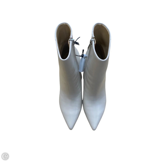 Boots Ankle Heels By Marc Fisher In White, Size: 8.5