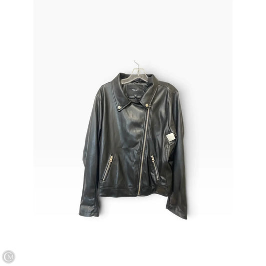 Jacket Leather By Torrid In Black, Size: 3x