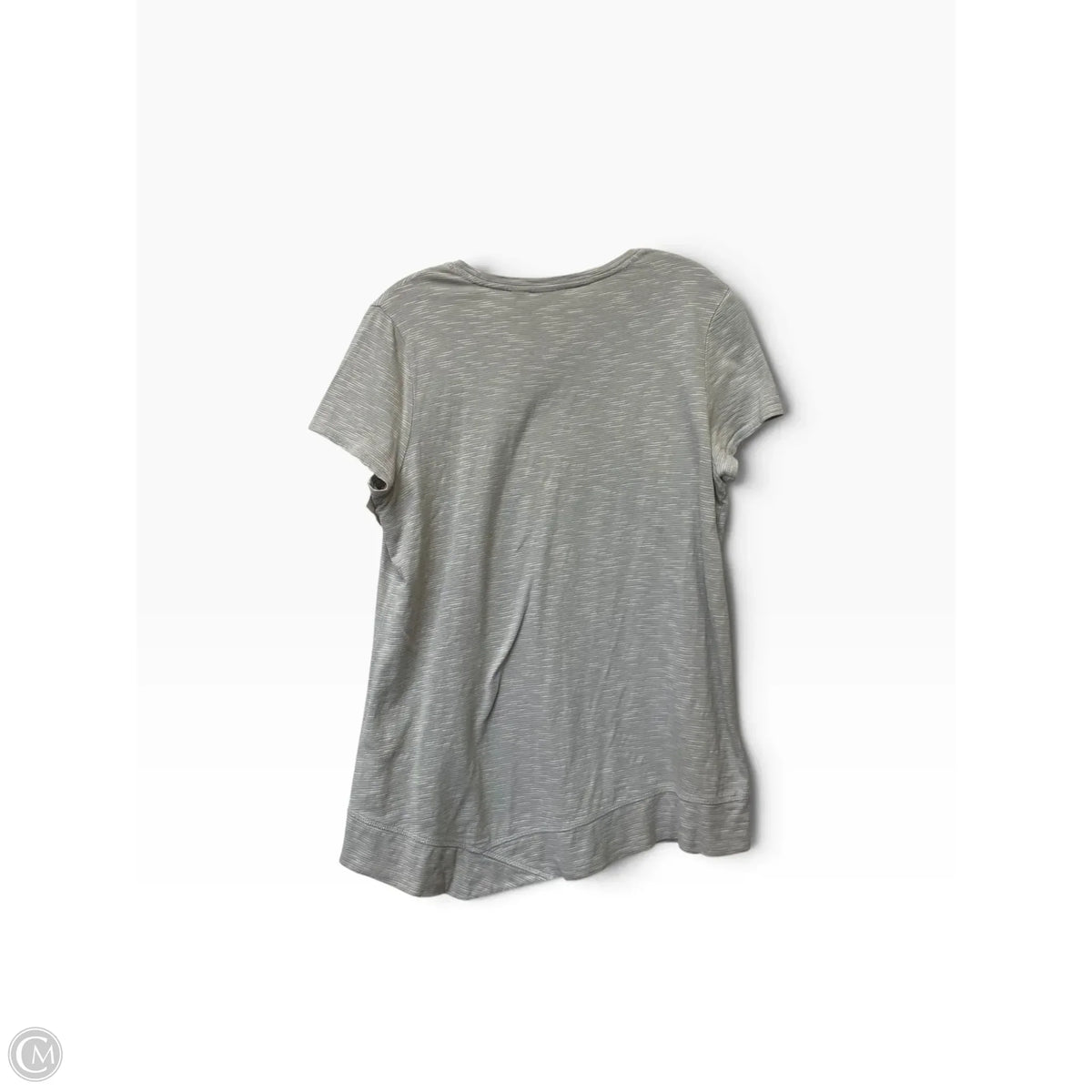 Top Short Sleeve By Chicos In Grey, Size: S