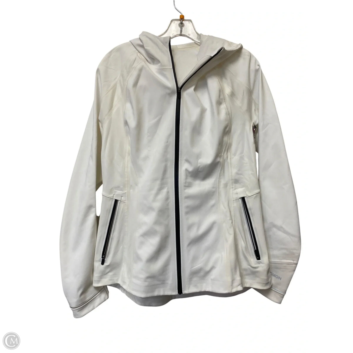Jacket Windbreaker By Lululemon In White, Size: 10