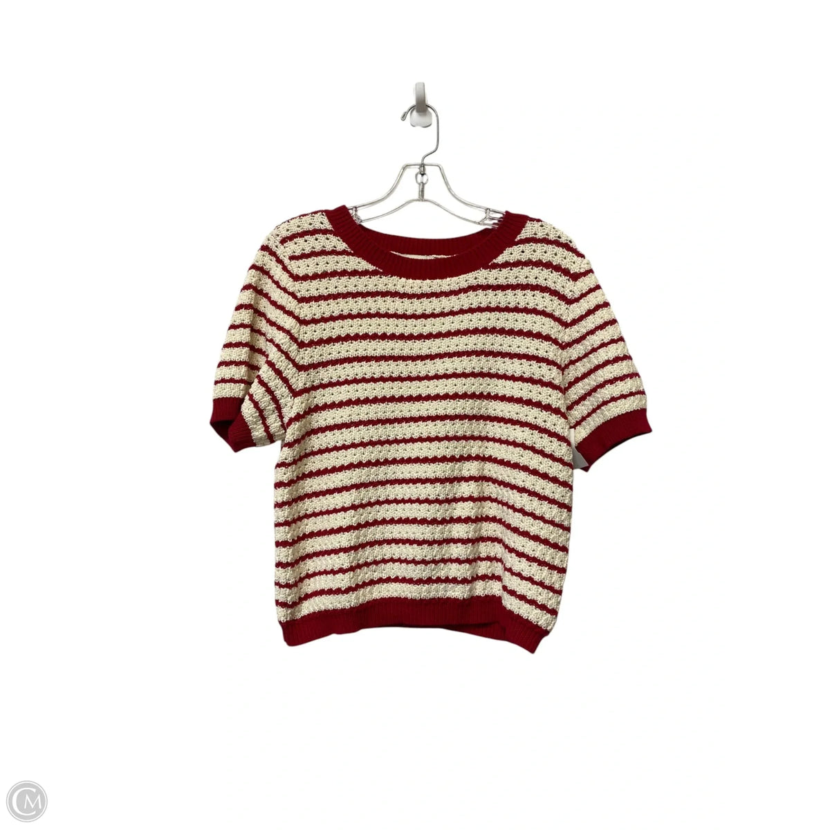 Sweater Short Sleeve By Pinch In Striped Pattern, Size: M