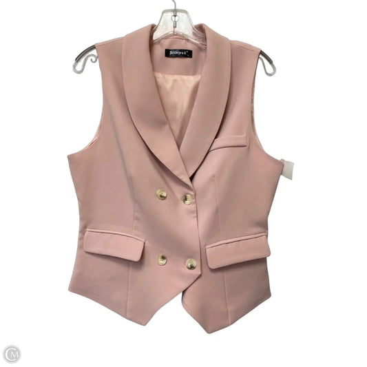 Vest Other By Allegra K In Pink, Size: L