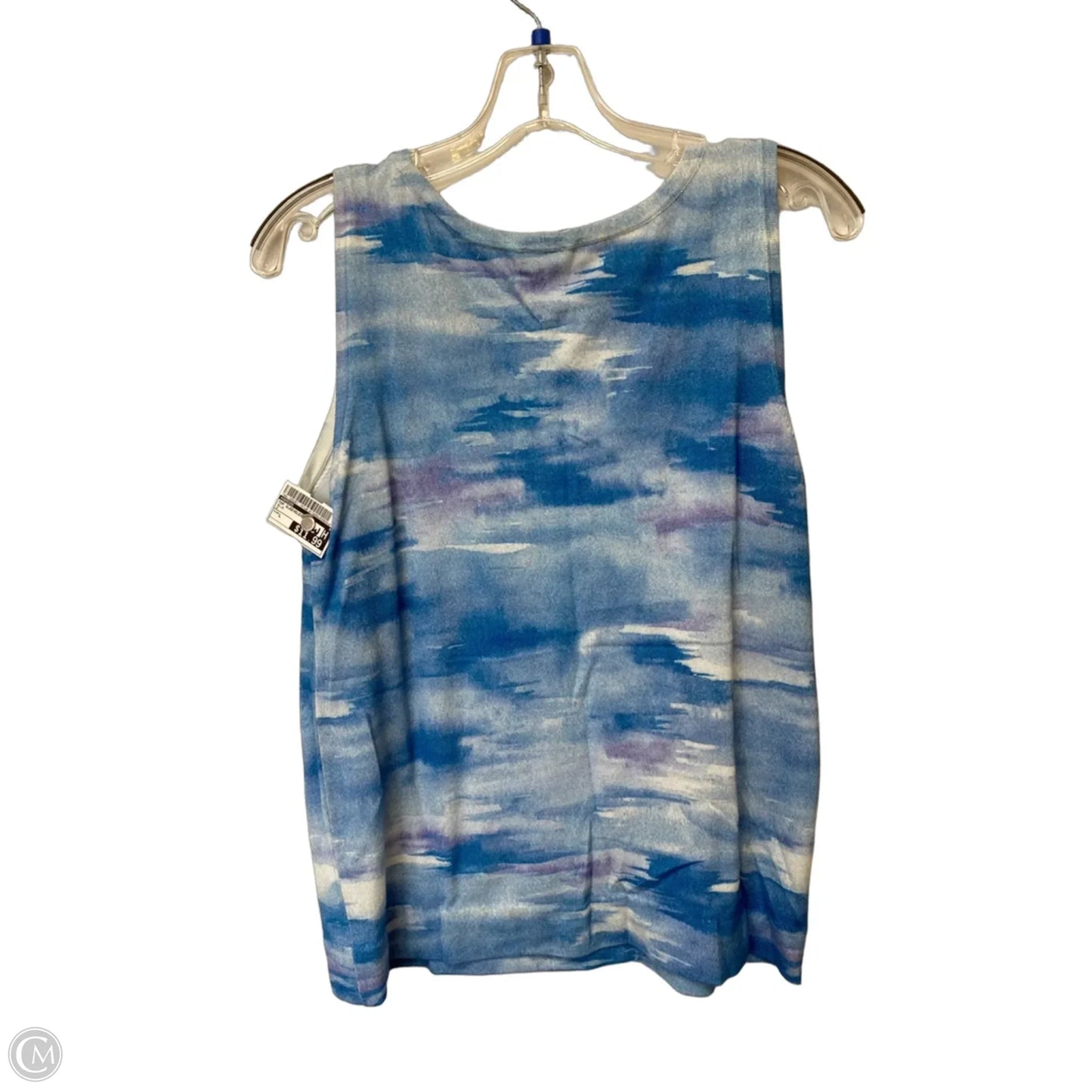 Top Sleeveless By Chicos In Blue, Size: L