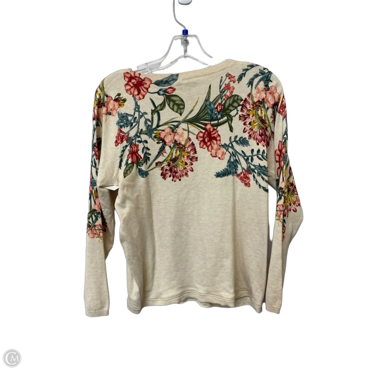 Top Long Sleeve By Chicos In Floral Print, Size: 0