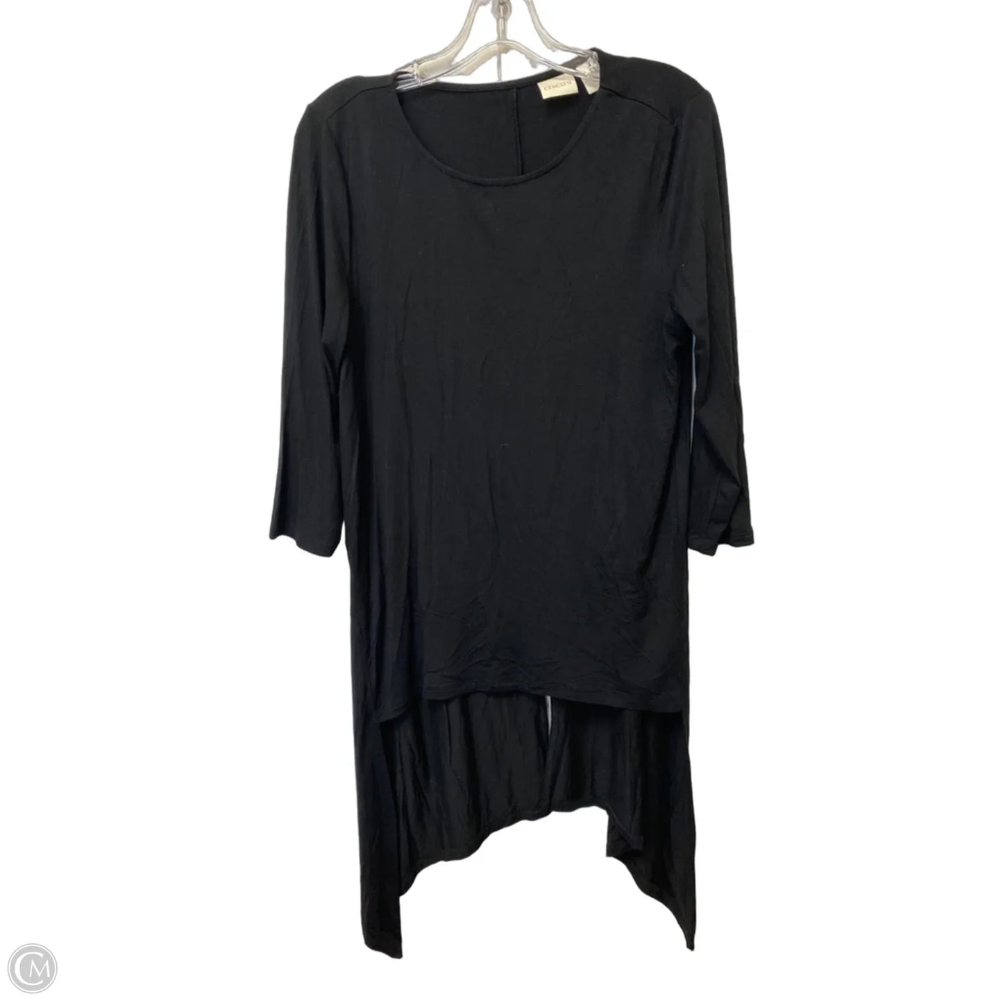 Top Long Sleeve By Chicos In Black, Size: M