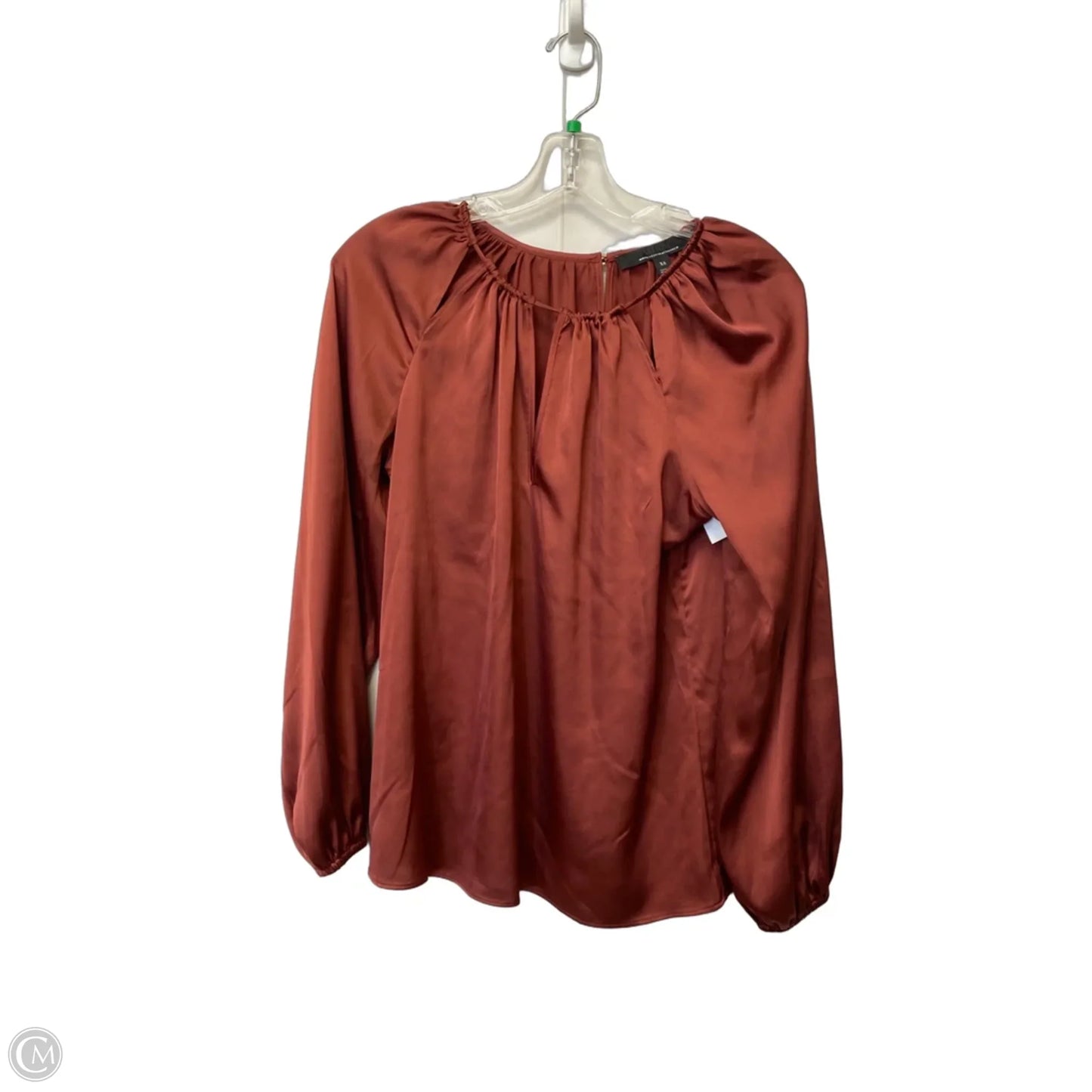 Top Long Sleeve By White House Black Market In Red, Size: Xs