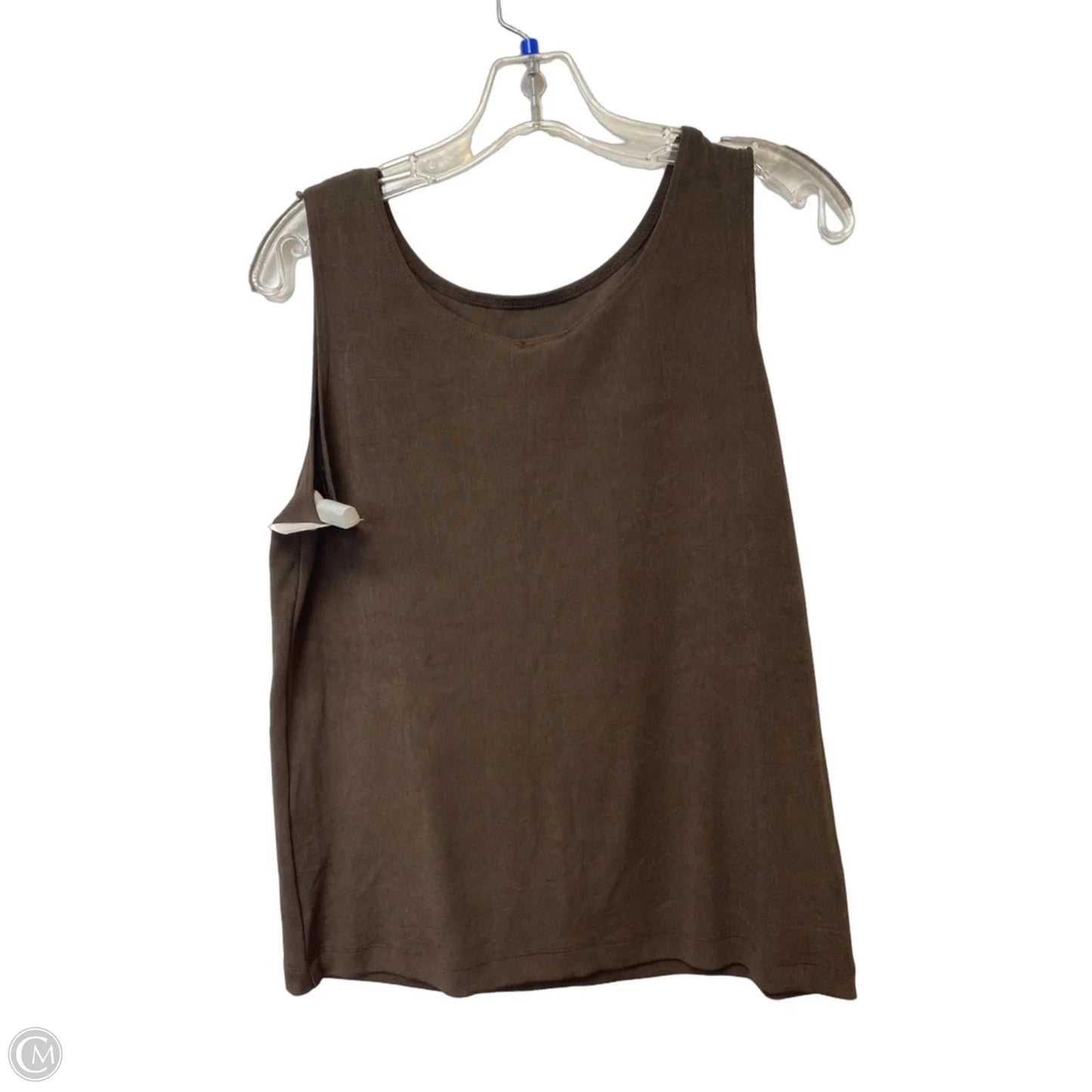 Top Sleeveless By Chicos In Brown, Size: M