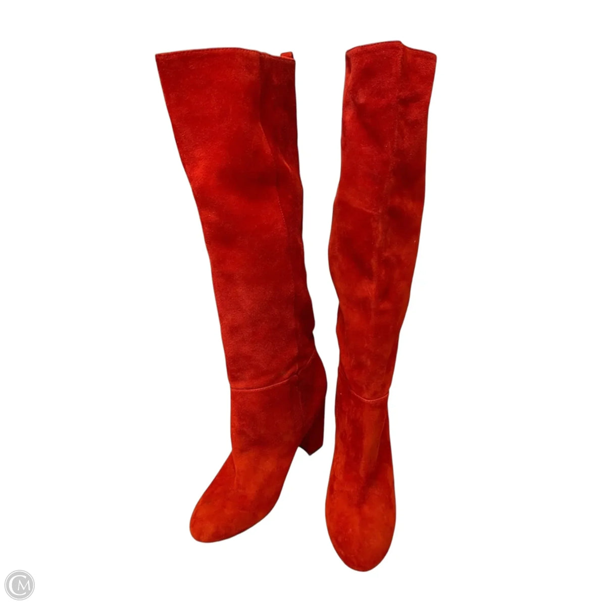 Boots Mid-calf Heels By Sam Edelman In Red, Size: 9
