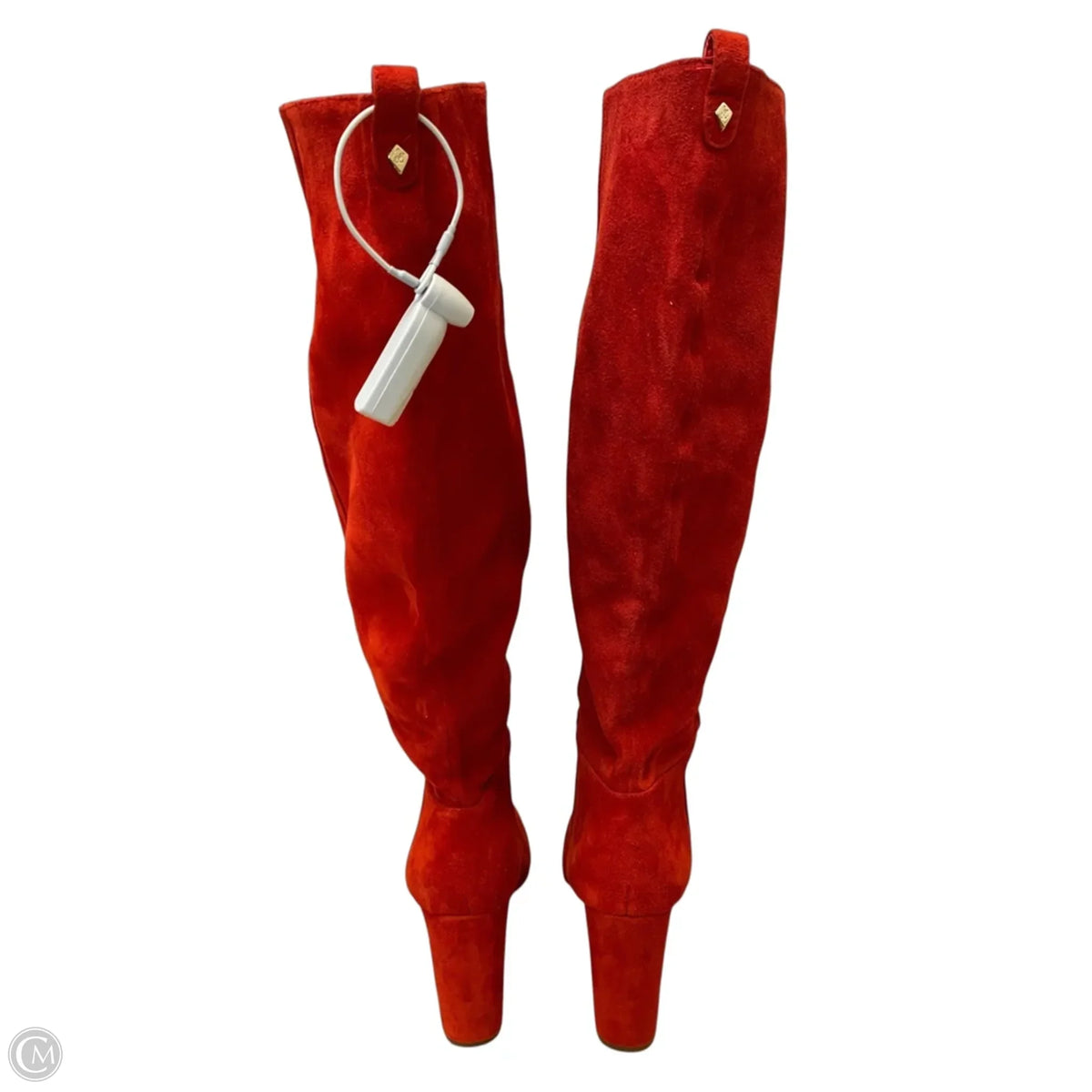 Boots Mid-calf Heels By Sam Edelman In Red, Size: 9