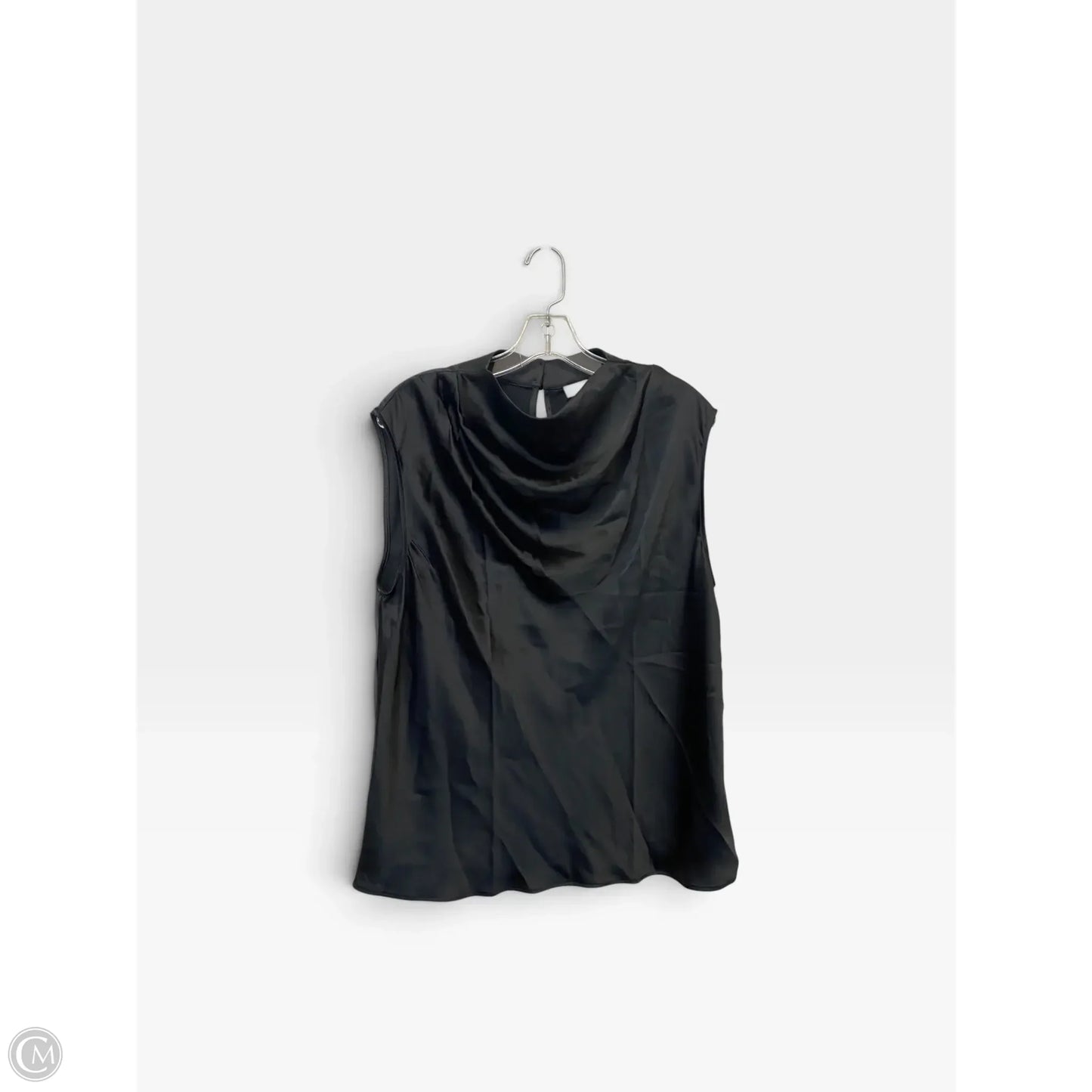 Top Sleeveless By Loft In Black, Size: L