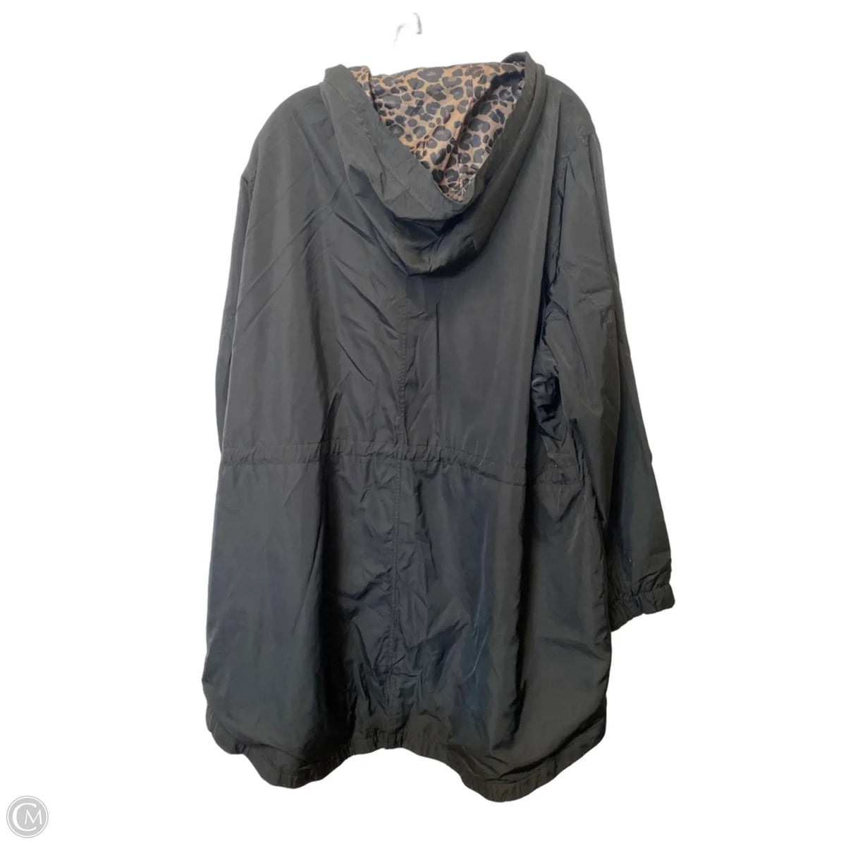 Jacket Windbreaker By Time And Tru In Black, Size: 3x